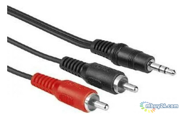 Аудіо-кабель Atcom mini-jack 3.5мм(M) to 2xRCA-тюльпан(M) 3 м пакет фото №5