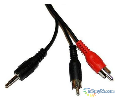 Аудіо-кабель Atcom mini-jack 3.5мм(M) to 2xRCA-тюльпан(M) 3 м пакет фото №2