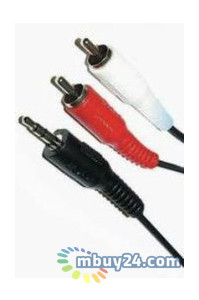 Аудіо-кабель Atcom mini-jack 3.5 мм (M) to 2xRCA-тюльпан (M) 5 м пакет фото №3