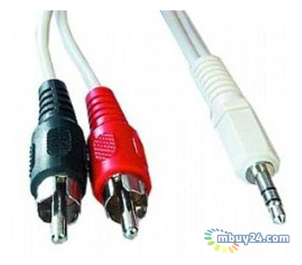 Аудіо-кабель Atcom mini-jack 3.5 мм (M) to 2xRCA-тюльпан (M) 5 м пакет фото №4