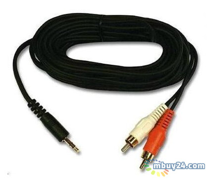 Аудіо-кабель Atcom mini-jack 3.5 мм (M) to 2xRCA-тюльпан (M) 5 м пакет фото №5