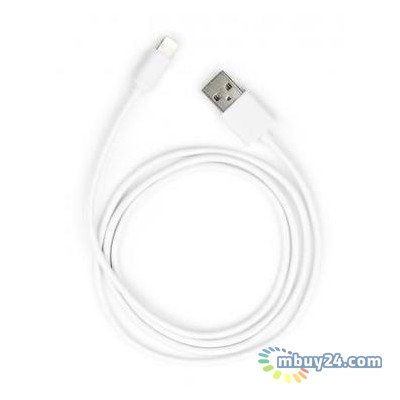 Дата кабель Vinga USB 2.0 AM to Lightning PVC 1 м white (VCPDCL1W) фото №1