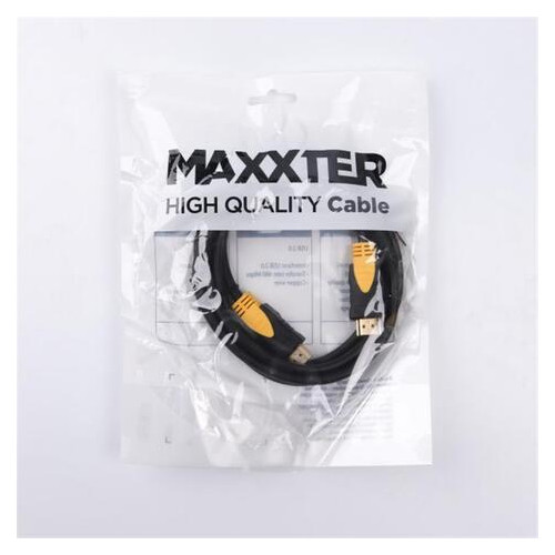 Кабель Maxxter HDMI-HDMI v2.0 1м чорний (VP-HDMI-1M) фото №2