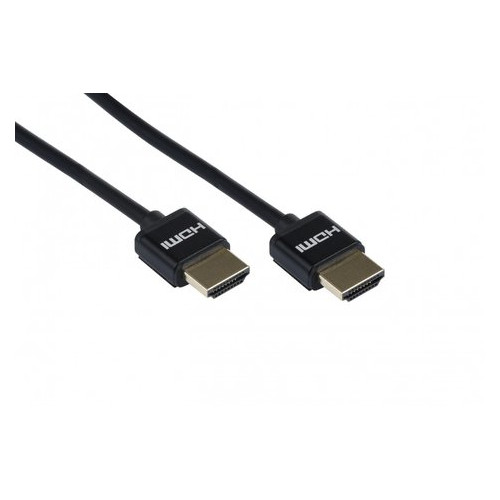 Відео кабель 2Е Ultra Slim HDMI 2.0 (AM/AM) High Speed Alumium 3 м Black (2EW-1119-3m) фото №2