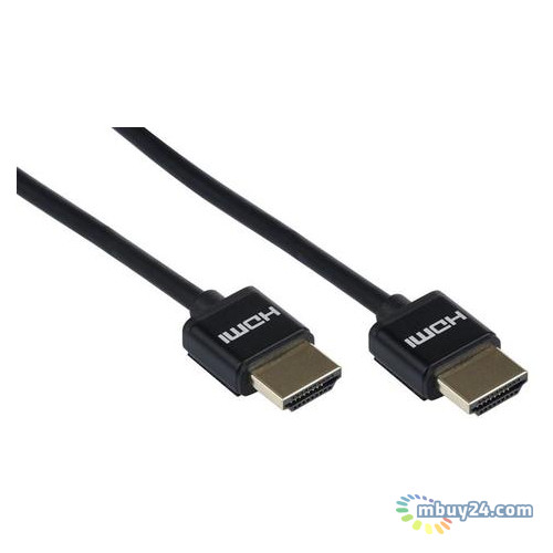 Відео кабель 2E Ultra Slim HDMI 2.0 (AM/AM) High Speed 3 м Black (2EW-1119-3m) (220264) фото №2