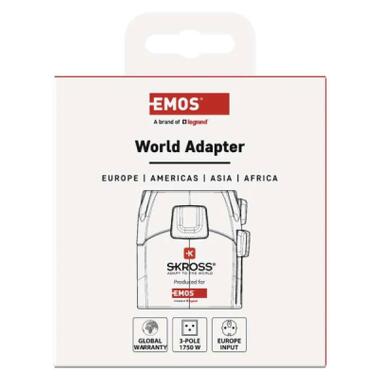 Переходник Travel Adapter EU to US,AS,AUS,NZ,CN,AF,ME,GB,CH,IT,HK,INr EMOS (P0056N) фото №8