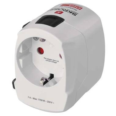 Переходник Travel Adapter EU to US,AS,AUS,NZ,CN,AF,ME,GB,CH,IT,HK,INr EMOS (P0056N) фото №1
