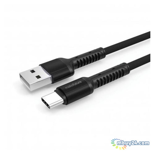 Кабель MakeFuture USB-USB Type-C 1м Denim Grey (MCB-CD1GR) фото №1
