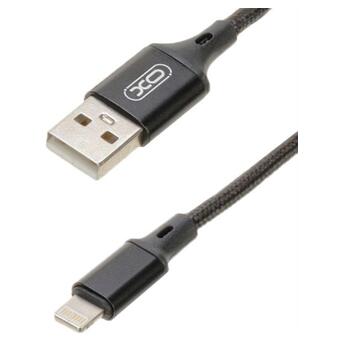 Дата кабель XO USB - Lightning 2.1 A 1 м Black (XO-NB143i1-BK) фото №2