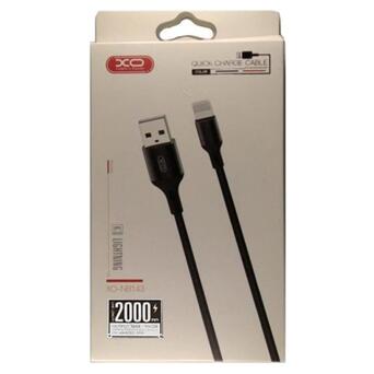 Дата кабель XO USB - Lightning 2.1 A 1 м Black (XO-NB143i1-BK) фото №3