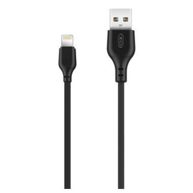 Дата кабель USB 2.0 AM to Lightning 2.0m 2.1A black XO (XO-NB-103-L-2-BK) фото №1