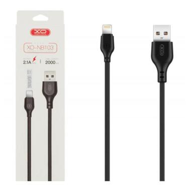Дата кабель USB 2.0 AM to Lightning 2.0m 2.1A black XO (XO-NB-103-L-2-BK) фото №3