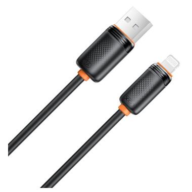 Дата кабель USB 2.0 AM to Lightning 1.0m 3A black XO (XO-CB-300UL-BK) фото №3