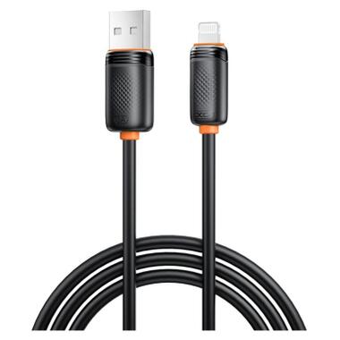 Дата кабель USB 2.0 AM to Lightning 1.0m 3A black XO (XO-CB-300UL-BK) фото №1