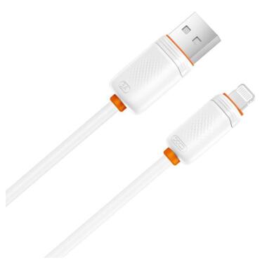 Дата кабель USB 2.0 AM to Lightning 1.0m 3A white XO (XO-CB-300UL-WH) фото №3