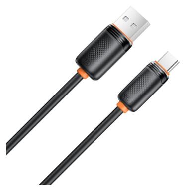 Дата кабель USB 2.0 AM to USB-C 1.0m 3A black XO (XO-CB-300UC-BK) фото №3