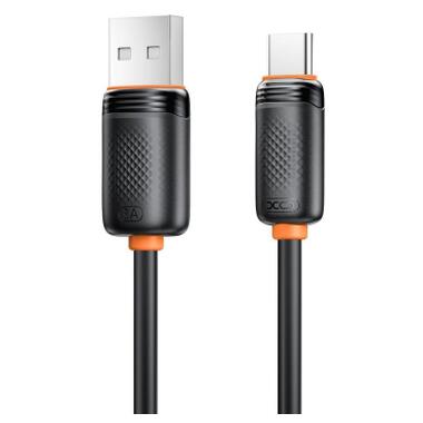 Дата кабель USB 2.0 AM to USB-C 1.0m 3A black XO (XO-CB-300UC-BK) фото №2