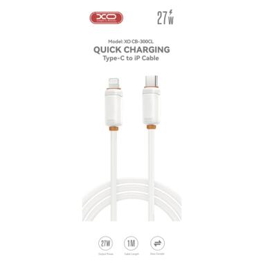 Дата кабель USB-C to Lightning 1.0m 27W white XO (XO-CB-300CL-WH) фото №4