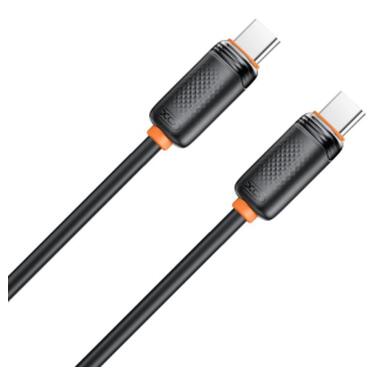 Дата кабель USB-C to USB-C 1.0m 27W black XO (XO-CB-300CC-BK) фото №4