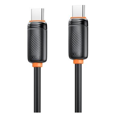 Дата кабель USB-C to USB-C 1.0m 27W black XO (XO-CB-300CC-BK) фото №3