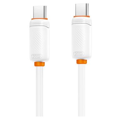 Дата кабель USB-C to USB-C 1.0m 27W white XO (XO-CB-300CC-WH) фото №3