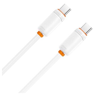 Дата кабель USB-C to USB-C 1.0m 27W white XO (XO-CB-300CC-WH) фото №4