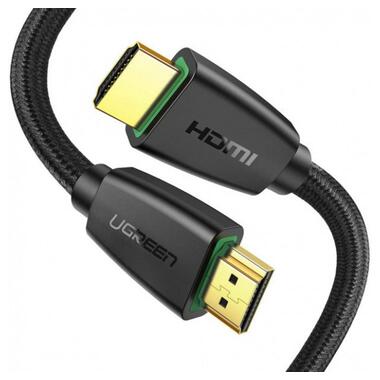 Кабель мультимедійний Ugreen HD118 HDMI to HDMI 3 m v2.0 UltraHD 4K-3D Braided Black 40411 (90401994) фото №1