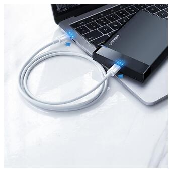 Кабель USB 2.0 Type-C M-M, 2 м, (18W) Білий, ABS Cover US264 UGREEN (60520) фото №5