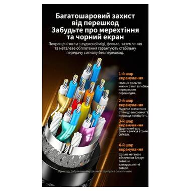 Кабель мультимедийный DisplayPort M to DisplayPort M 3.0m V1.4 8K60Hz black Ugreen (25906) фото №6