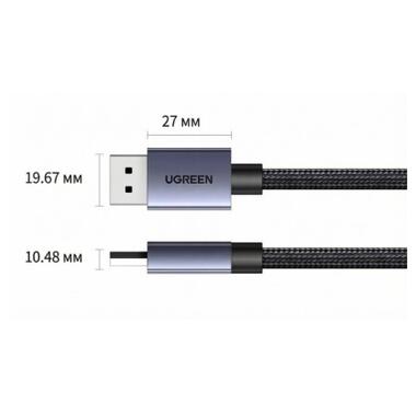 Кабель мультимедийный DisplayPort M to DisplayPort M 3.0m V1.4 8K60Hz black Ugreen (25906) фото №9