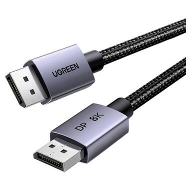 Кабель мультимедийный DisplayPort M to DisplayPort M 3.0m V1.4 8K60Hz black Ugreen (25906) фото №2