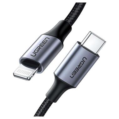 Дата кабель USB-C to Lightning 2.0m US304 20V/3A 60W Black Ugreen (60761) фото №1