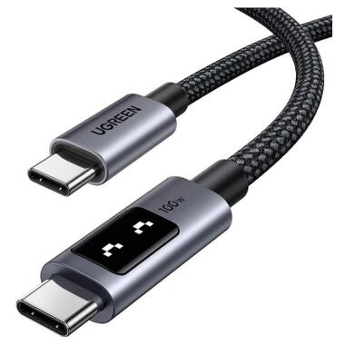 Дата кабель USB-C to USB-C 1.0m PD 100W L509 black Ugreen (35501) фото №2