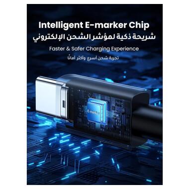 Дата кабель USB-C to USB-C 2.0m PD3.1 240W 480Mbps braided black Ugreen (75732) фото №7