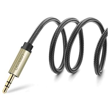 Кабель мультимедийный 3.5mm M to 2x6.35mm M 1.0m gray Ugreen (UGR-10613) фото №2