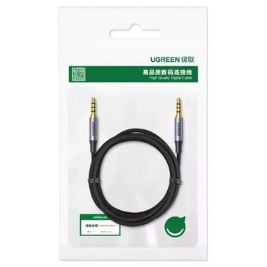 Кабель мультимедийный 3.5mm M to 3.5mm M 1.0m (4pin) AV183 gray Ugreen (10648) фото №3