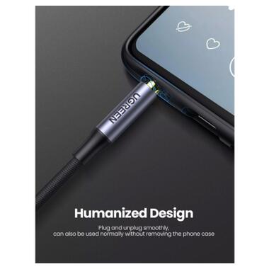 Кабель мультимедийный 3.5mm M to 3.5mm M 1.5m (4pin) AV183 gray Ugreen (20497) фото №5