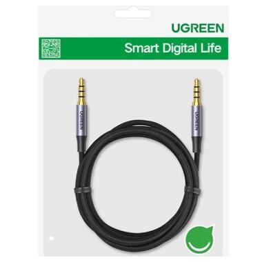 Кабель мультимедийный 3.5mm M to 3.5mm M 1.5m (4pin) AV183 gray Ugreen (20497) фото №3