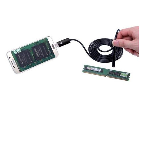 USB ендоскоп для смартфона та ноутбука HD 480P Kerui 552S, 2 метри, 5.5 мм, м'який кабель фото №2