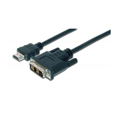 Кабель мультимедійний ASSMANN HDMI to DVI 18+1pin M, 2.0 м (AK-330300-020-S) фото №1