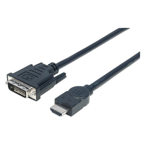 Кабель HDMI M-DVI 24M 1.5 м обплетення (B00543) фото №2