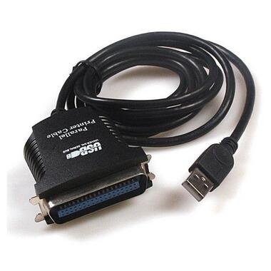 Перехідник Kingda USB-LPT 0.8 м чорний (B00026) фото №2