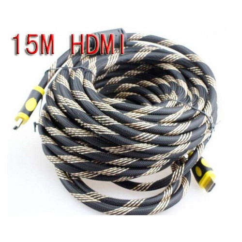 Посилений кабель HDMI to HDMI 15 м 1080p чорний (004077) фото №2
