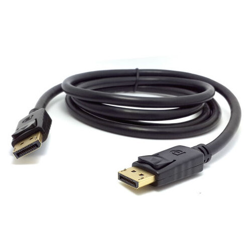 Кабель DisplayPort M-M 1.8 м V1.2 4K 60hz чорний (B00187) фото №1