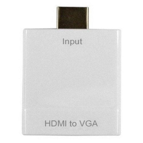 Перехідник HDMI M-VGA F з аудіо інтерфейсом білий RTL (B00230) фото №4