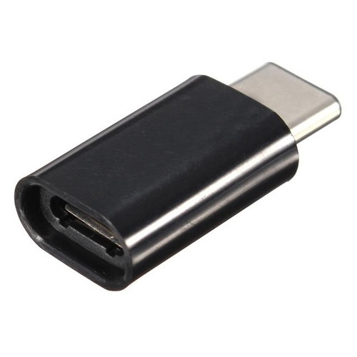 Перехідник Kingda USB 3.1 Type-C - Micro USB (OTG) чорний (S0625) фото №3