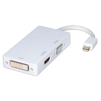 Адаптер (конвертер) Mini DisplayPort(M) на DVI(F)/HDMI(F)/VGA(F), 0.15m фото №1