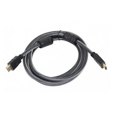 Відео кабель HDMI-HDMI 19PM/M 2 фільтра 1.8 м чорний (TT819.2) фото №1