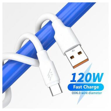 Кабель Type-C (120W) Turbo Quick Charger Data Cable 6A фото №2