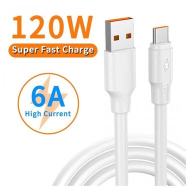 Кабель Type-C (120W) Turbo Quick Charger Data Cable 6A фото №3